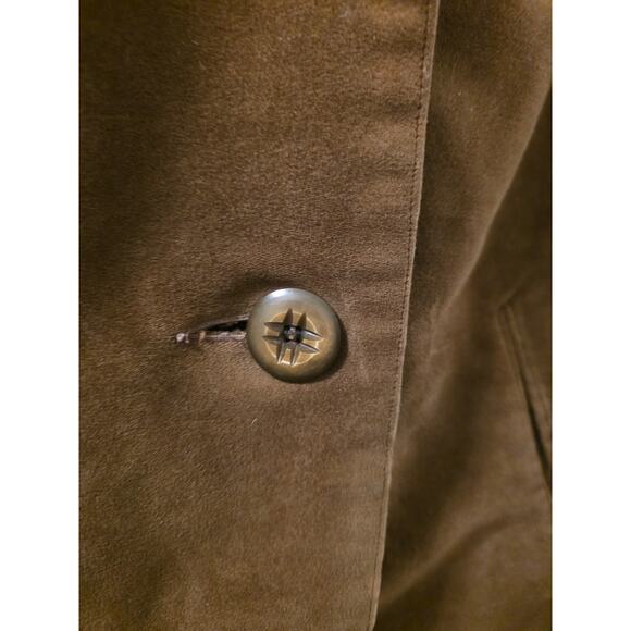 Vtg 70s penny Lane Suede Faux Sherling Collared Jacket Betty Rose Daisy Jones - Picture 7 of 12